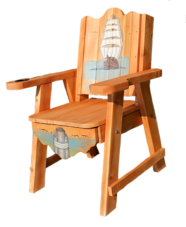 Tall ships chair, deck chair, deck lounge chair